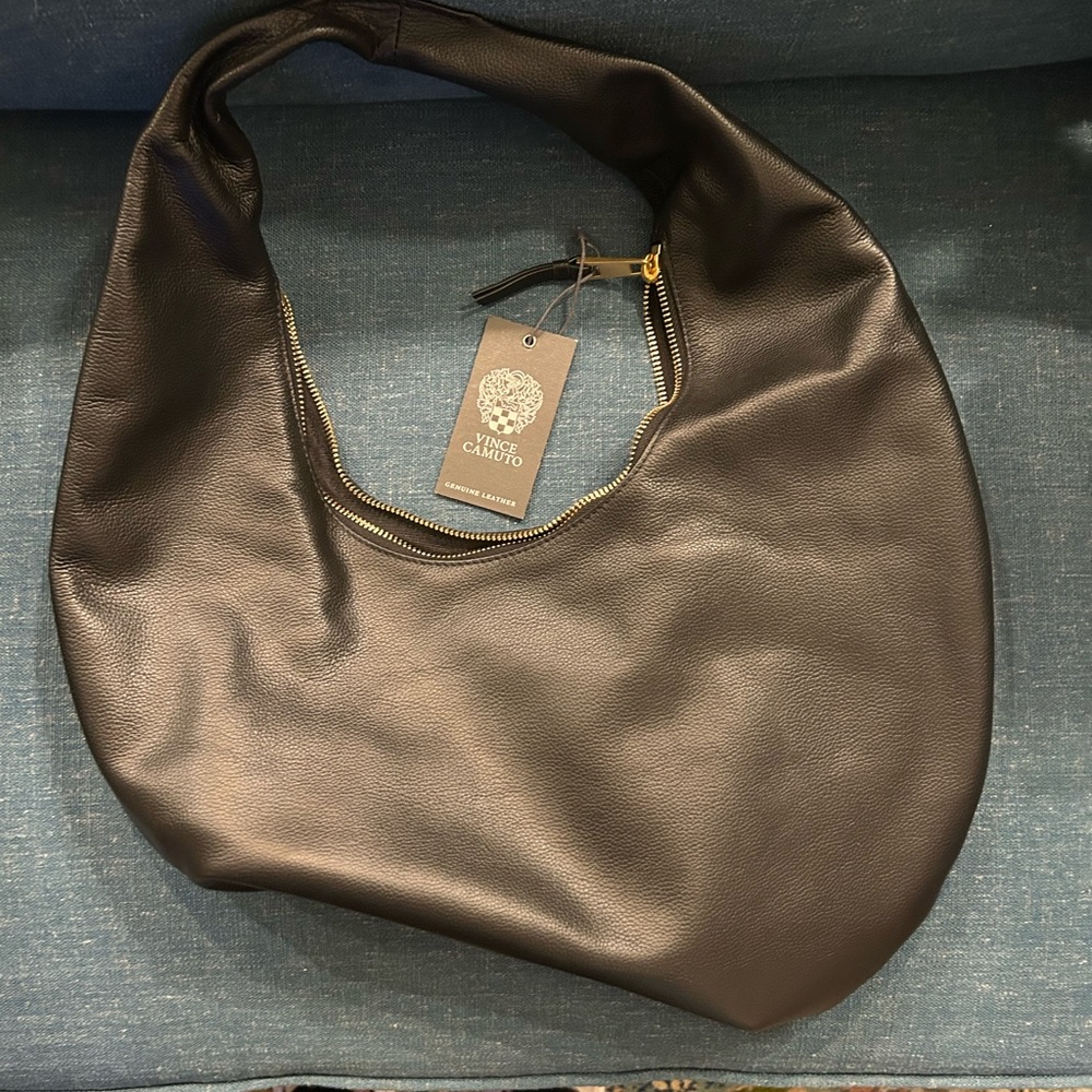 Vince Camuto black hobo bag